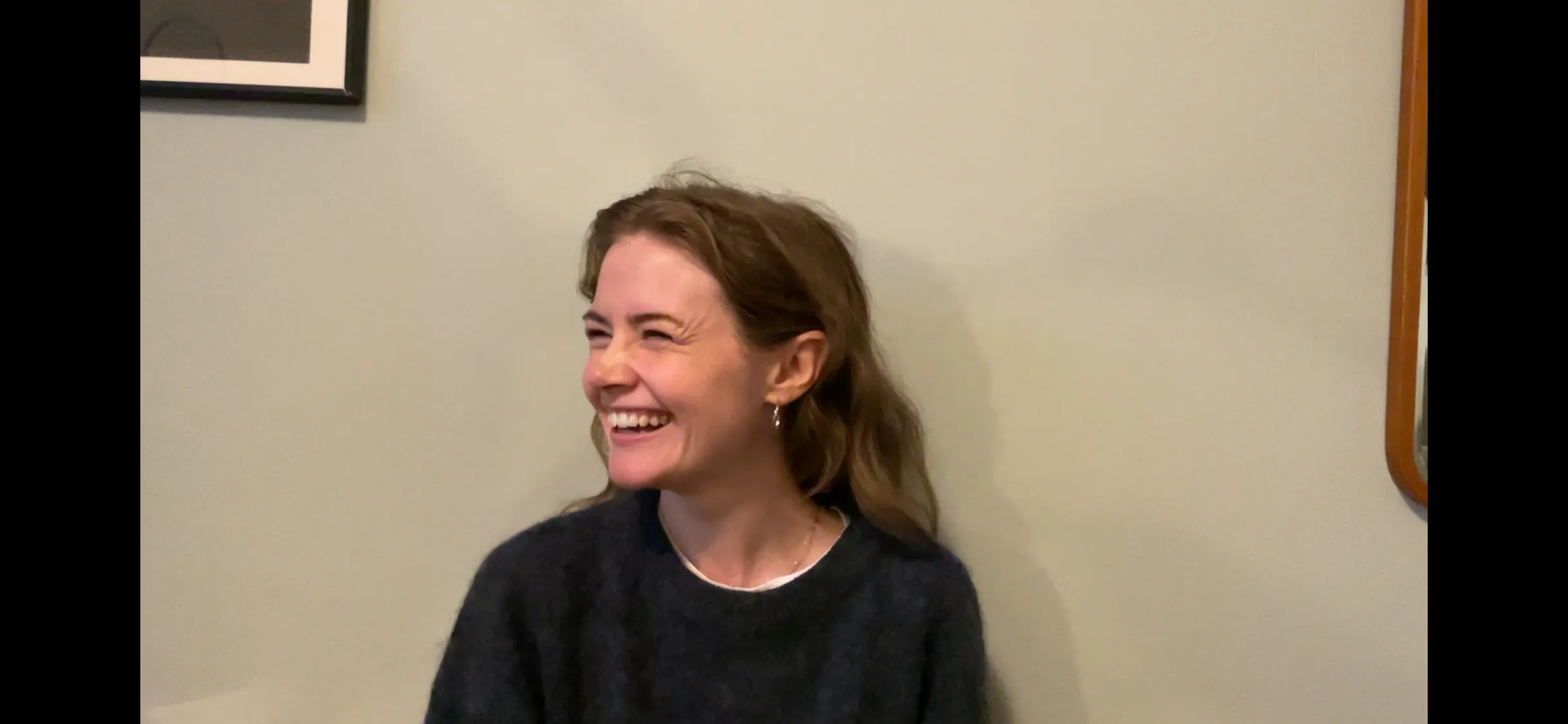 Portrait of Nora laughing